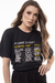 Camiseta T-shirt letreiro aeroporto preta unissex