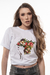 Camiseta T-shirt mulher com flores unissex