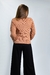 Blusa tricot losango nude - comprar online