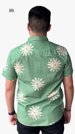 CAMISA SOCIAL MELTY MANGA CURTA FLOR MARGARIDA - comprar online