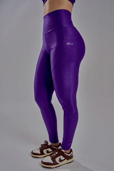 Legging Adriana Canelada Roxo - Comprar em Elo Fit