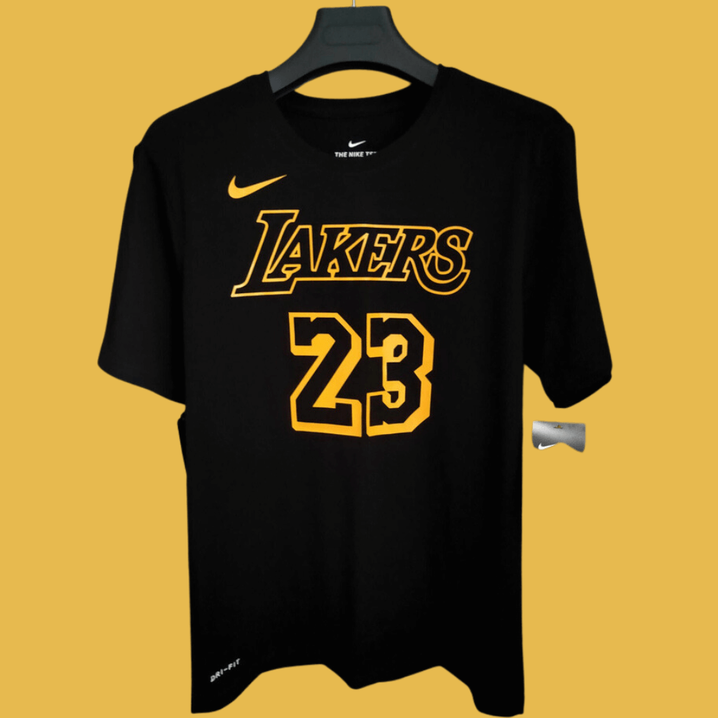 Camisa Jersey NBA Los Angeles Lakers 23 LeBron James Com Mangas