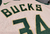Camisa Jersey Milwaukee Bucks - 34 Giannis Antetokounmpo - AUTHENTIC com Patch das Finais - loja online