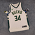 Camisa Jersey Milwaukee Bucks - 34 Giannis Antetokounmpo - AUTHENTIC com Patch das Finais