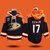 Moleton com Capuz - Anaheim Ducks - 17 Ryan Kesler - 15 Ryan Getzlaf - 9 Paul Kariya - 96 Charlie Conway