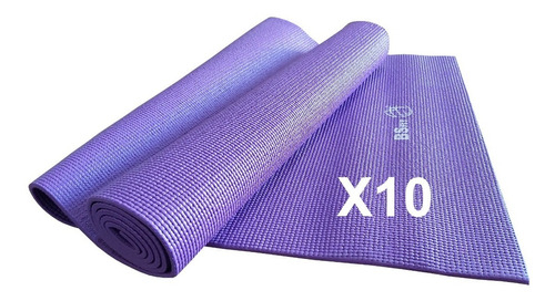 10 Colchoneta Mat Yoga 6 Pilates Enrollable Bsfit Importado