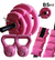 Kit Set 17 Kg Bsfit Discos Tobilleras Pesas Rusas Barra - BSFIT by SemarUSA