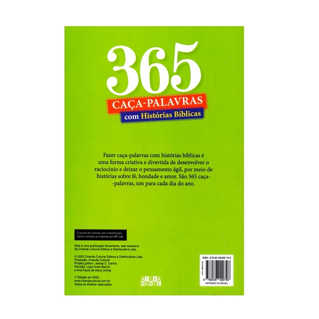 Combo 365 caça-palavras bíblico + Palavras Cruzadas - Com