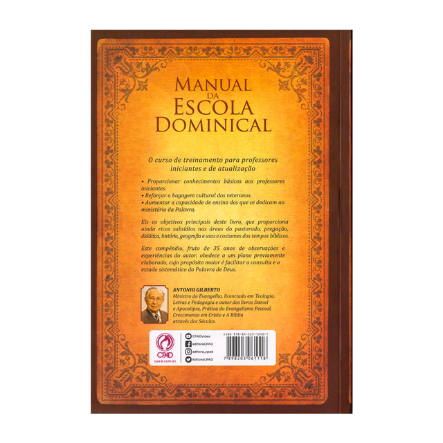 Manual Da Escola Dominical - Antonio Gilberto - Tenda Gospel Livraria