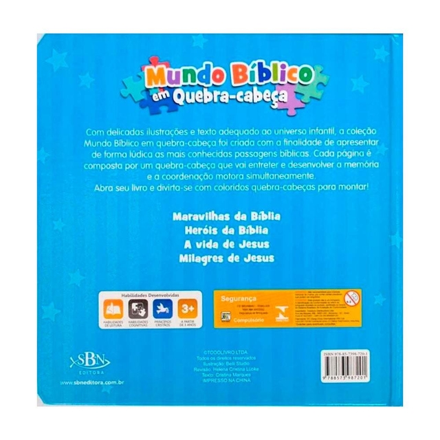 Livro Mundo Bíblico Em Quebra-Cabeça - Maravilhas Da Bíblia - Tenda