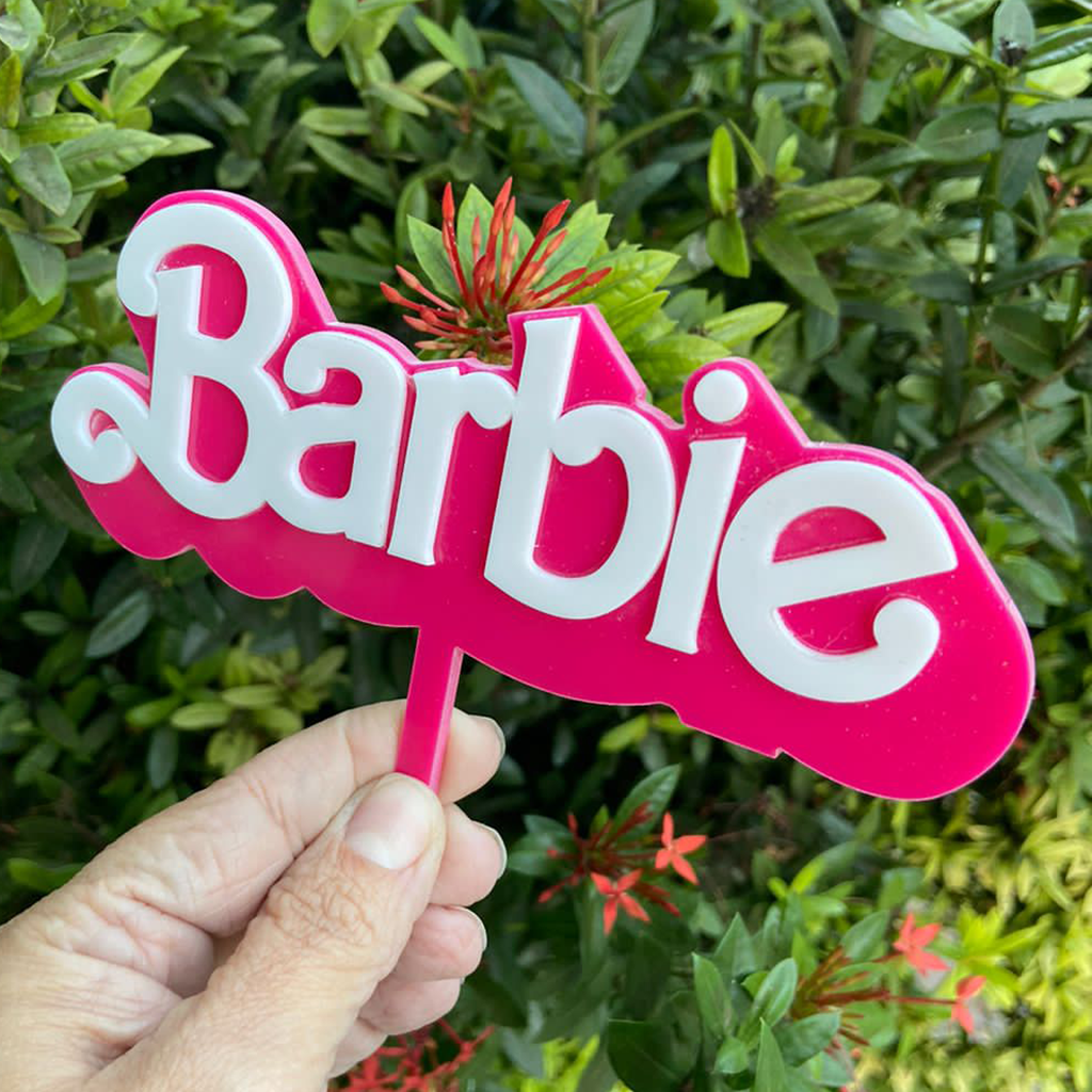 Topper De Bolo Personalizado Barbie