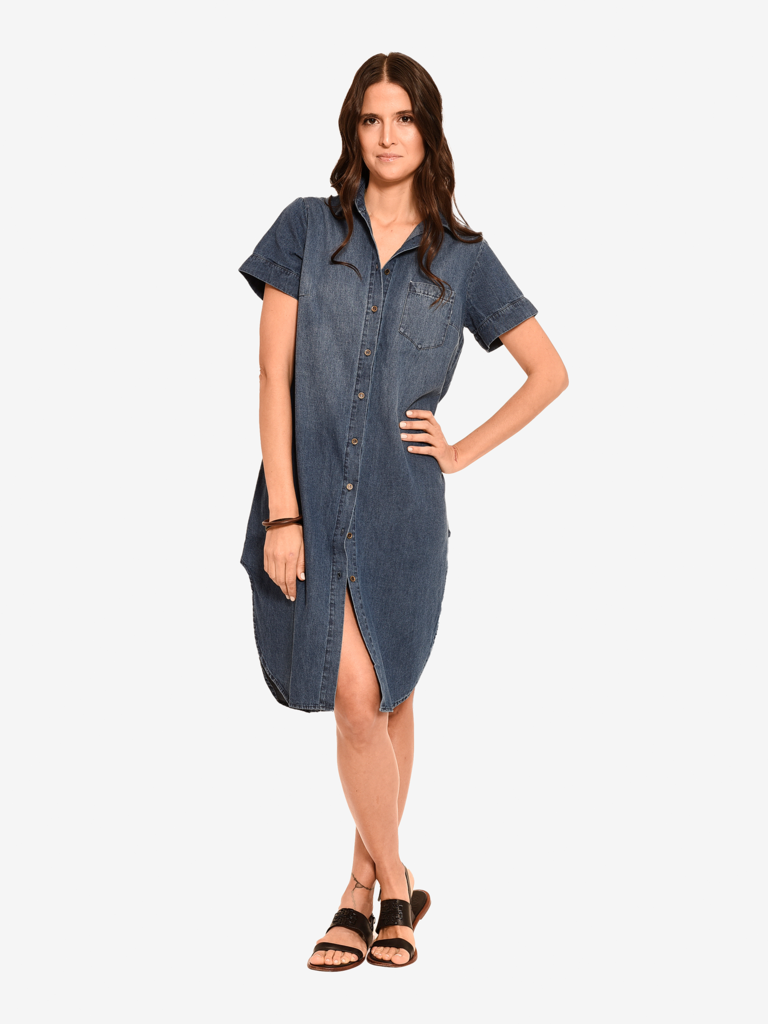 Vestido jean camisero new arrivals
