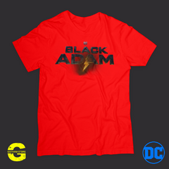 Remera Black Adam Título blanca - GOTHAM STORE