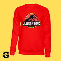 Buzo Jurassic Park Logo Rojo