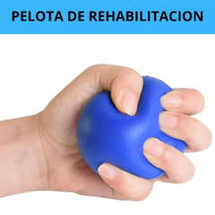 Kit Handgrip Ejercitador Pelota Rehabilitacion Mano Lesiones en internet