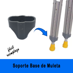 Repuesto Soporte Plastico Base Para Muletas Aluminio Massuar - comprar online