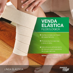 Venda Elástica Flebológica Bander Green 10 Cm X 3,5 Metros - comprar online