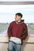 HOODIE FRIZA BORDO/CELESTE - comprar online