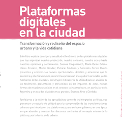 Plataformas Digitales en las Ciudades (digital) - comprar online
