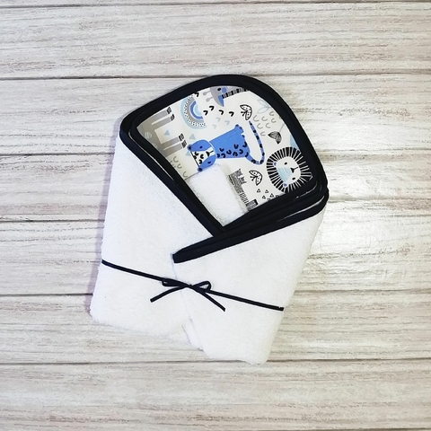 toallón con capucha safarí