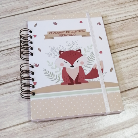 Cuaderno control pediátrico Unisex "zorrito"