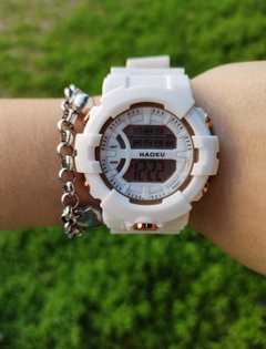 RELOJ DEPORTIVO BLANCO