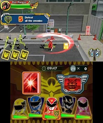 Jogo Power Rangers: Mega Force Bandai Namco Nintendo 3DS com o