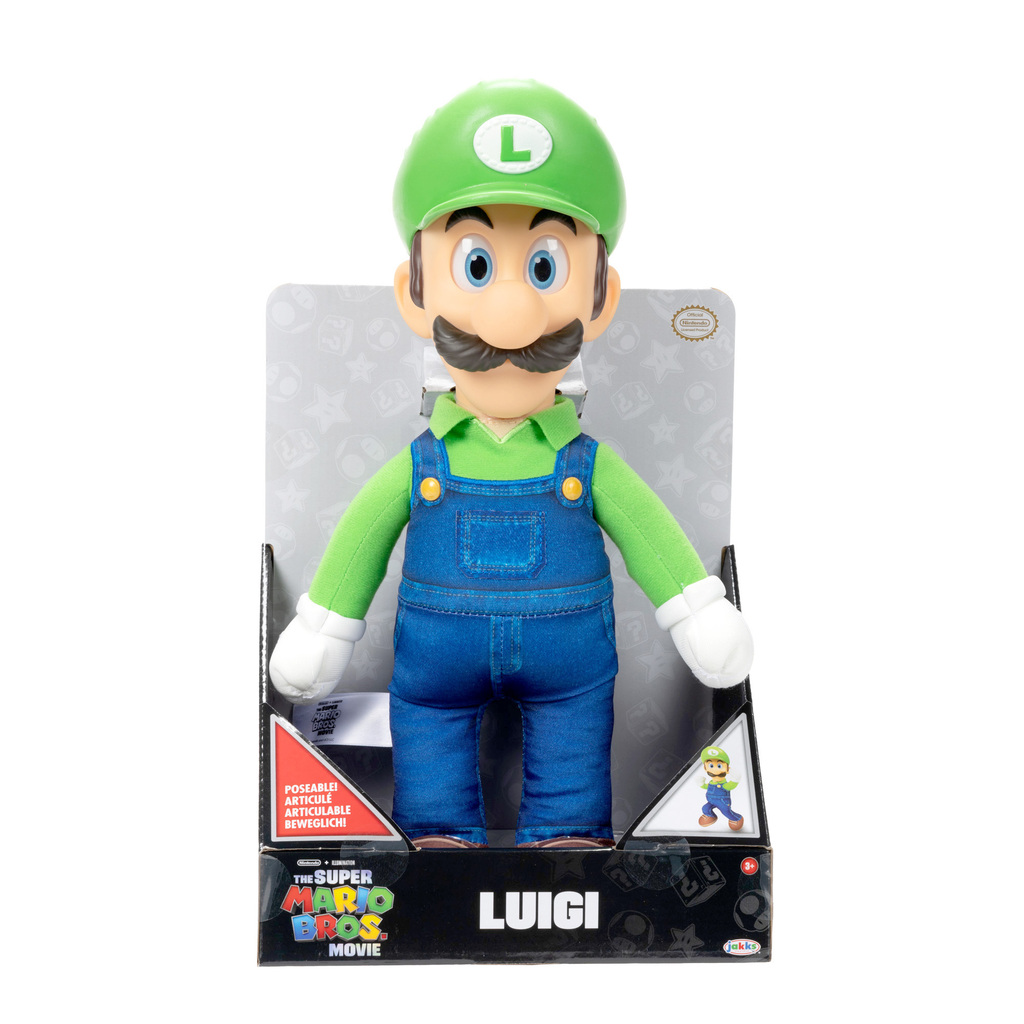 Mario E Luigi 2 Bonecos Game Filme Super Mario Grande 36cm