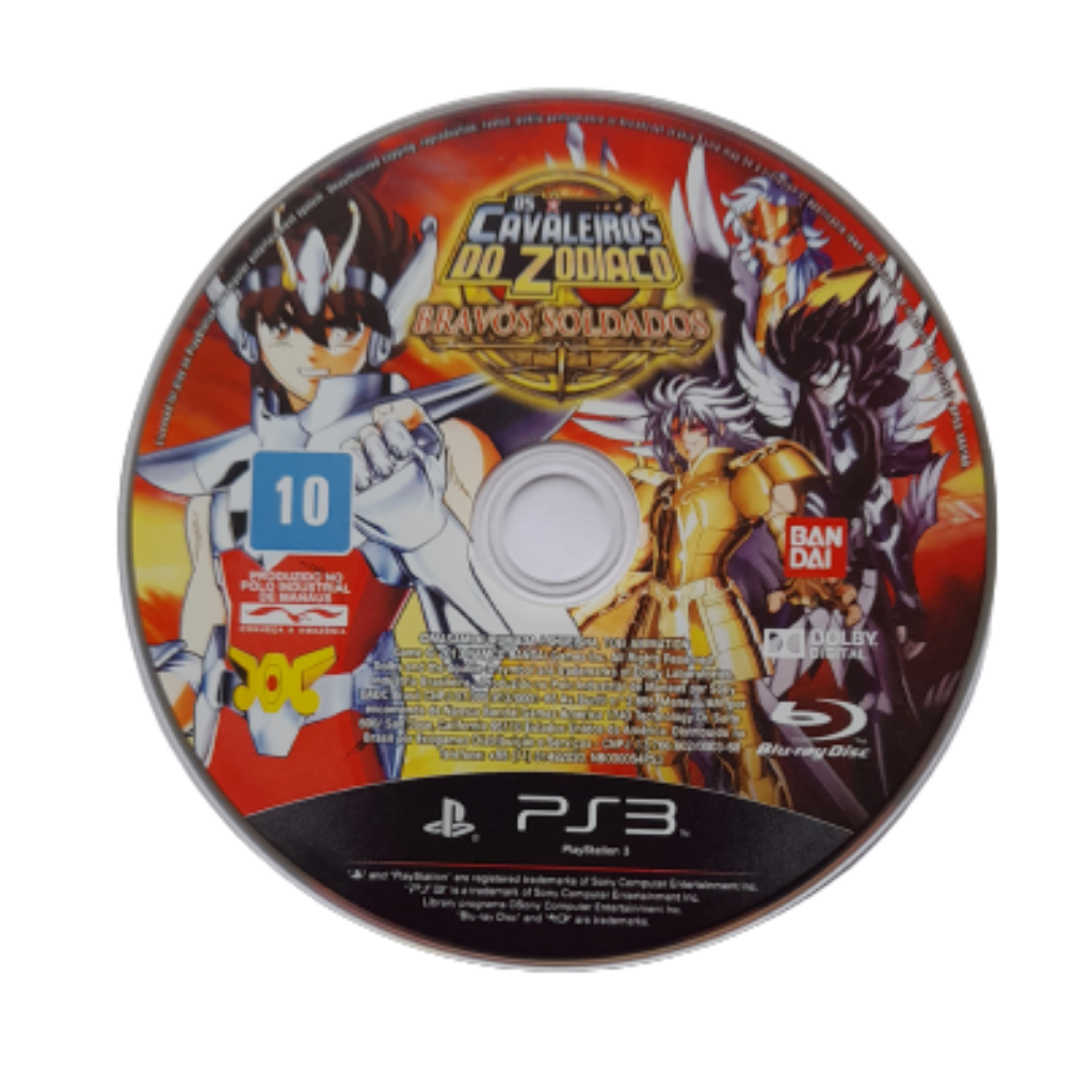 Os Cavaleiros Do Zodiaco - Bravos Soldados - Ps3 - Usado - Jogos