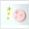 Molde de Silicone Trio Estrelas cód 1219