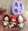 Molde de Silicone Mini Princesas cód 977