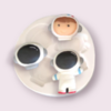 Molde de Silicone Astronauta Fofinho Cód 1088