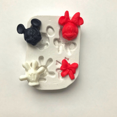 Molde Miniaturas Mickey e Minnie Cód 571