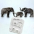 Molde de Silicone Elefantes Safari cód 477