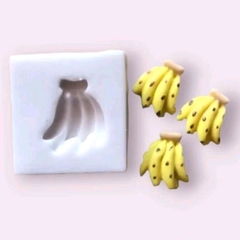 Molde de Silicone Mini Cacho de Banana cód 1996