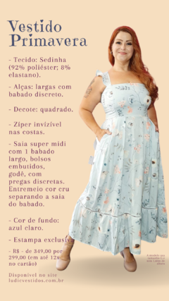 Vestido Primavera - SOB ENCOMENDA