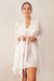 Kit Noiva Off White ( Robe + Camisola + Pantufa) - comprar online