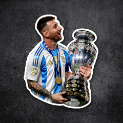 Leo Messi con la Copa