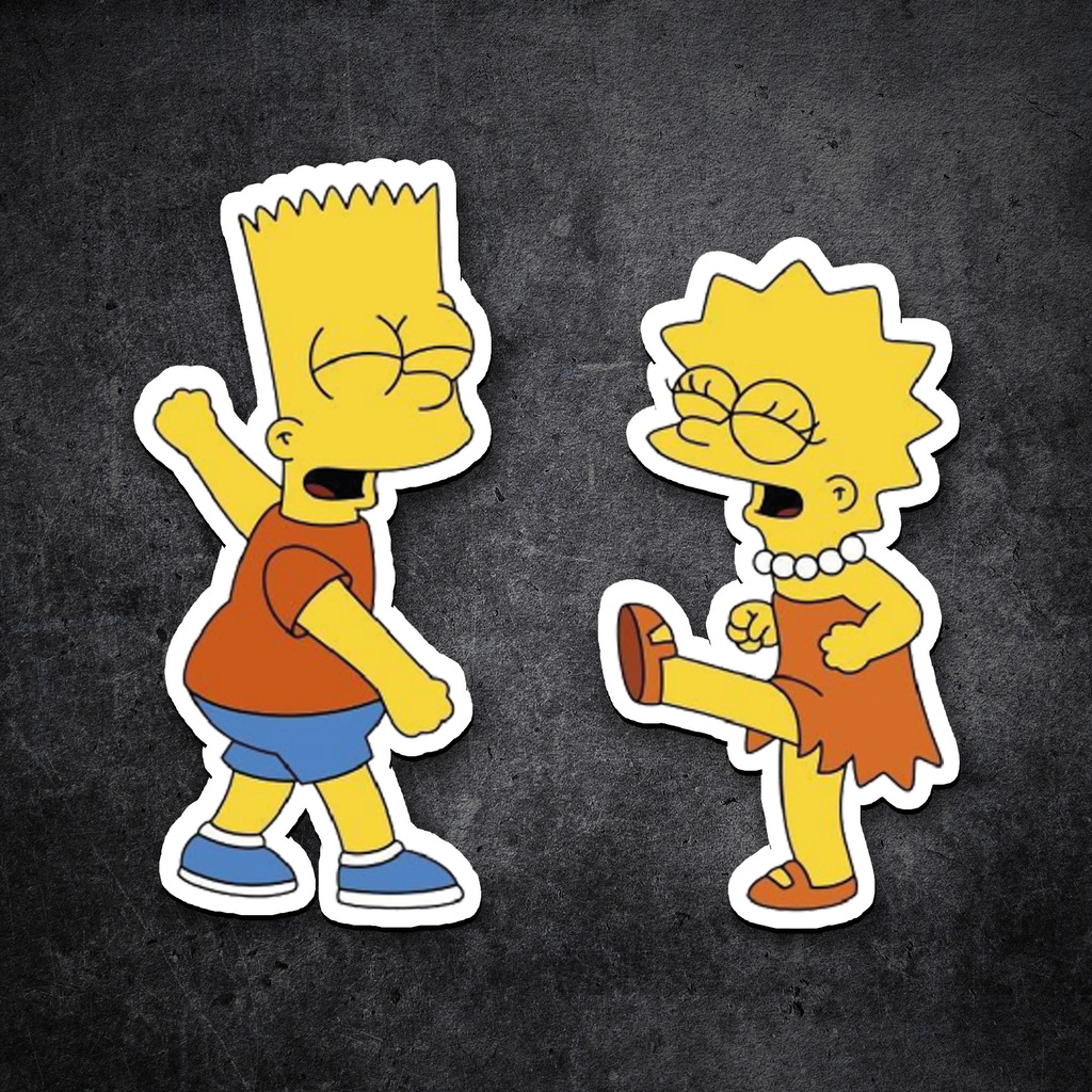 Vinilos Decorativos Bart y Lisa