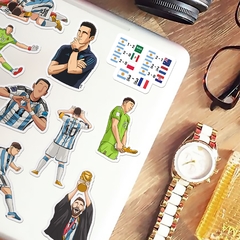 Leo Messi Abrazando al Dibu - Sticker Market
