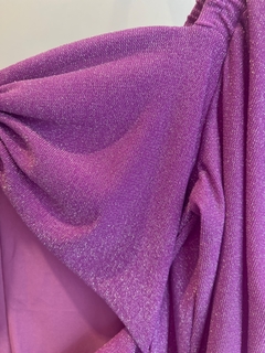 Vestido lilás lurex - Glowset - Moda Feminina