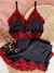 Baby Doll Bata Preto/Vermelho