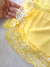Baby Doll Anna Amarelo/Branco - comprar online