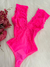 Body Preto Jasmine Pink Neon