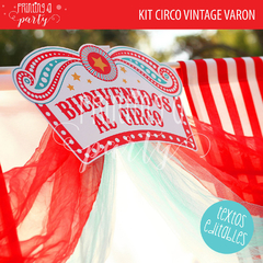 fiesta circo nene circus party circo vintage