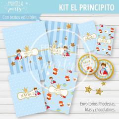 Kit Imprimible El Principito Tarjeta + Etiquetas Candy Bar Principito - comprar online