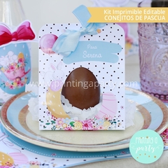 kit imprimible pascua conejo decoración pascuas