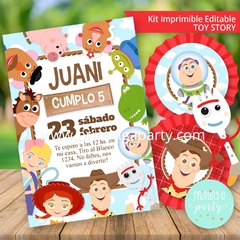 fiesta toy story kit imprimible candy bar decoración toy story 4