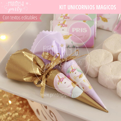 fiesta unicornios decoración cumpleaños