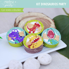 kit imprimible dinosaurios candy bar dinosaurios decoración